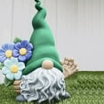 thumbnail image 4 of Garden Gnomes Statue Outdoor Decor,Gnomes Garden Decorations,Indoor gnome Figurine Woodstone Color for Home Decoration, 4 of 7