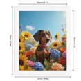 thumbnail image 2 of Paint By Numbers Kit for Adults Beginner - Dog In Colorful Flower Garden DIY Canvas Painting Kits for Adults, Frameless Paint By Number for Adults for Home Wall Decor 16x20 Inch, 2 of 7