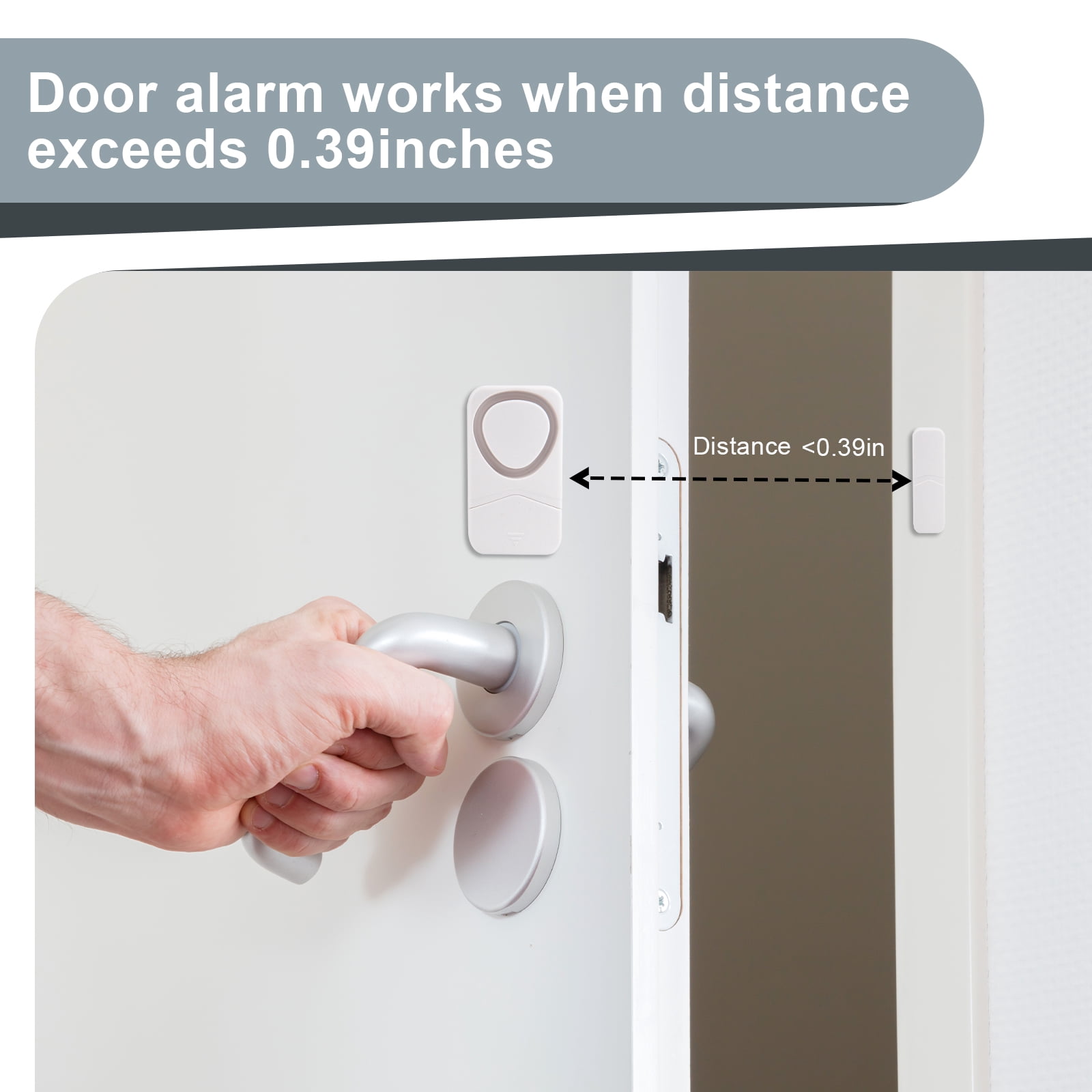 NineLeaf Window Alarm Sensors,Sliding Door Alarms when Opened,Refrigerator Alarm,Door and Window Alarm,110dB Loud Alarm,Easy Installation,4 Alarm Modes,Suitable for Home, Office, Shop, Fridge, 5PK
