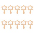thumbnail image 1 of MasteelfCA 10Pcs DIY Wooden Mirror Unfinished Handheld Mirror Makeup Mirror DIY Materials, 1 of 7