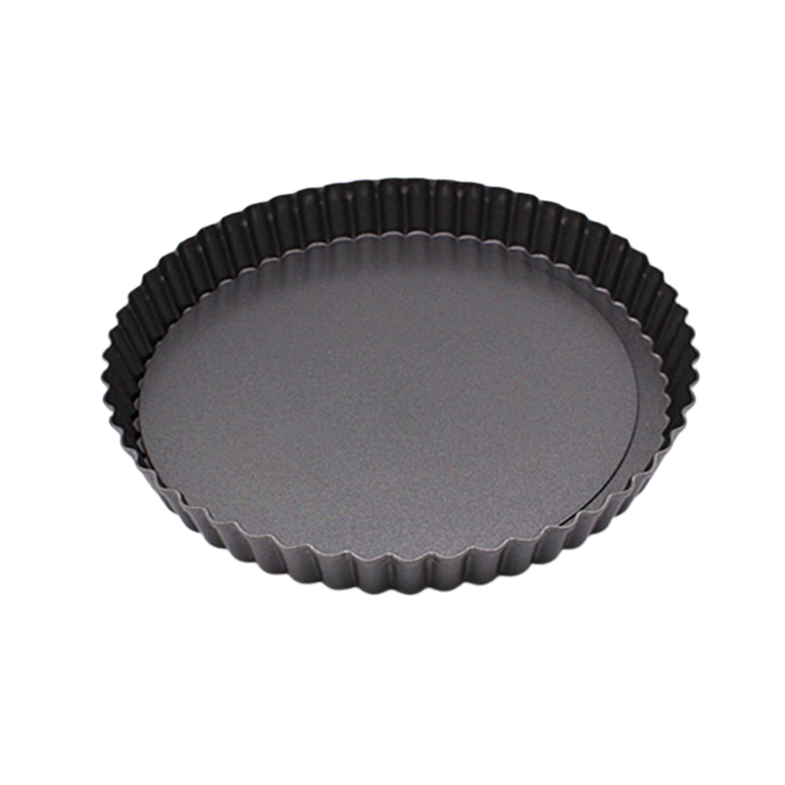 Tart Pie Pan 4 Inch with Removable Loose Bottom Mini Quiche Pizza Cake Pans Non-Stick Round Fluted Flan 6 PCS and Silicone Brush 