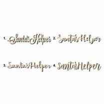 Santa's Helper Sign Unfinished Wood Cutout Home Decor DIY Option 2- 42" Wide / 1/2"