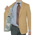 thumbnail image 5 of Mens Camel Modern Fit Blazer Luciano Natazzi 2 Button Luxe, 5 of 6