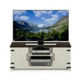 thumbnail image 5 of Furinno Jensen Farmhouse TV Cabinet with Barn Door for TV up to 70 Inch, Ebony/White Wash, 5 of 8