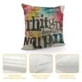 thumbnail image 4 of PHYHOO Inspirational Quotes Colorful Throw Pillow Cover Be Greatful Laugh Lots Simple Words Linen Cushion Cover Throw Pillow Case White, 4 of 5