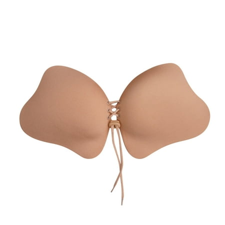 

Zuwimk Sports Bras For Women Women s Daisy Lace Wire-Free Bra with Plushline Khaki M