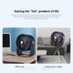 thumbnail image 5 of Xihbxyly Ventilador de Escritorio Usb, Ventilador de Mesa Portátil, 3 Velocidades Ajustables, Funcionamiento Silencioso, Diseño Compacto, Alimentación Por Usb, para Uso En Casa, Oficina, Viajes, Colo, 5 of 7