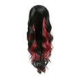 thumbnail image 2 of Peluca para mujer, conjunto de cabello rizado pequeño, rizos ondulados, se puede alisar y ondular, 27.55 pulgadas (70 cm) de longitud (bandas)., 2 of 4