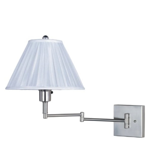Extends to 22-Inch Wall Swing Arm or Portable Lamp Park Madison Lighting PMW-1520-11 16-Inch Tall Satin Brass Finish