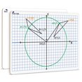 thumbnail image 1 of Scribbledo Dry Erase XY Axis Graph Lap Boards 9� X 12� for Student and Classroom Use Math White Board Double Sided White Board, 1 of 4