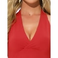 thumbnail image 5 of DARING DIVA Skater Ruffle Backless Slim Fit Short Mini Dress XS Red, 5 of 6