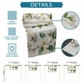 thumbnail image 7 of Hokiten Table Runners 72 Inches Long Dress Scarves, Flowers Leaves Farmhouse Kitchen/Dining Table Runner, Coffee Tablerunners, Farmhouse White Botanical Magnolia Retro 13x72 Inch, 7 of 7