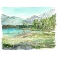 thumbnail image 2 of Harper, Ethan 14x12 White Modern Wood Framed Museum Art Print Titled - Plein Air Reservoir I, 2 of 4