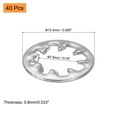 thumbnail image 2 of 10 Internal Tooth Lock Washers, 10NLITZ | Tanner 2 of 12