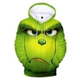 thumbnail image 2 of Suéter Grinch del monstruo verde de Disney para hombre y mujer, suéter navideño estampado con capucha, disfraces de Halloween para regalos de novia, 2 of 4