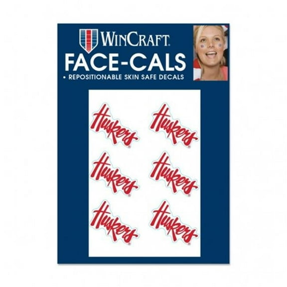 Wincraft  NCAA Nebraska Cornhuskers Tattoo Face Cals
