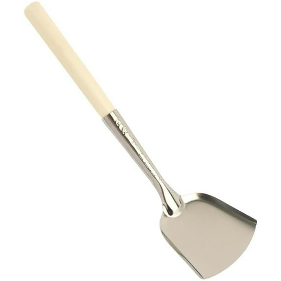 Fireplace Ash Shovel, Topboutique Fireplace Tool Sets Coal Shovel, Stainless Steel Heat Resistant Fireplace Shovel with Wooden Handle Gardening Fireplace Tools, for Household Camping Kitchen Use