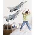 thumbnail image 2 of Wallhogs Dual F-16' Fighting Falcons Cutout Wall Decal, 2 of 2
