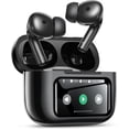 thumbnail image 1 of Auriculares inalámbricos 【con Pantalla táctil Inteligente】 Auriculares Bluetooth 5.4, Resistencia al Agua IPX5, Type-C (Blanco),Negro, 1 of 11