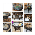 thumbnail image 2 of Matériau de Réparation en Rotin Synthétique Plat Dégradé Café Kit de Réparation en Rotin pour Tricot et Chaise Table Meubles, 2 of 5