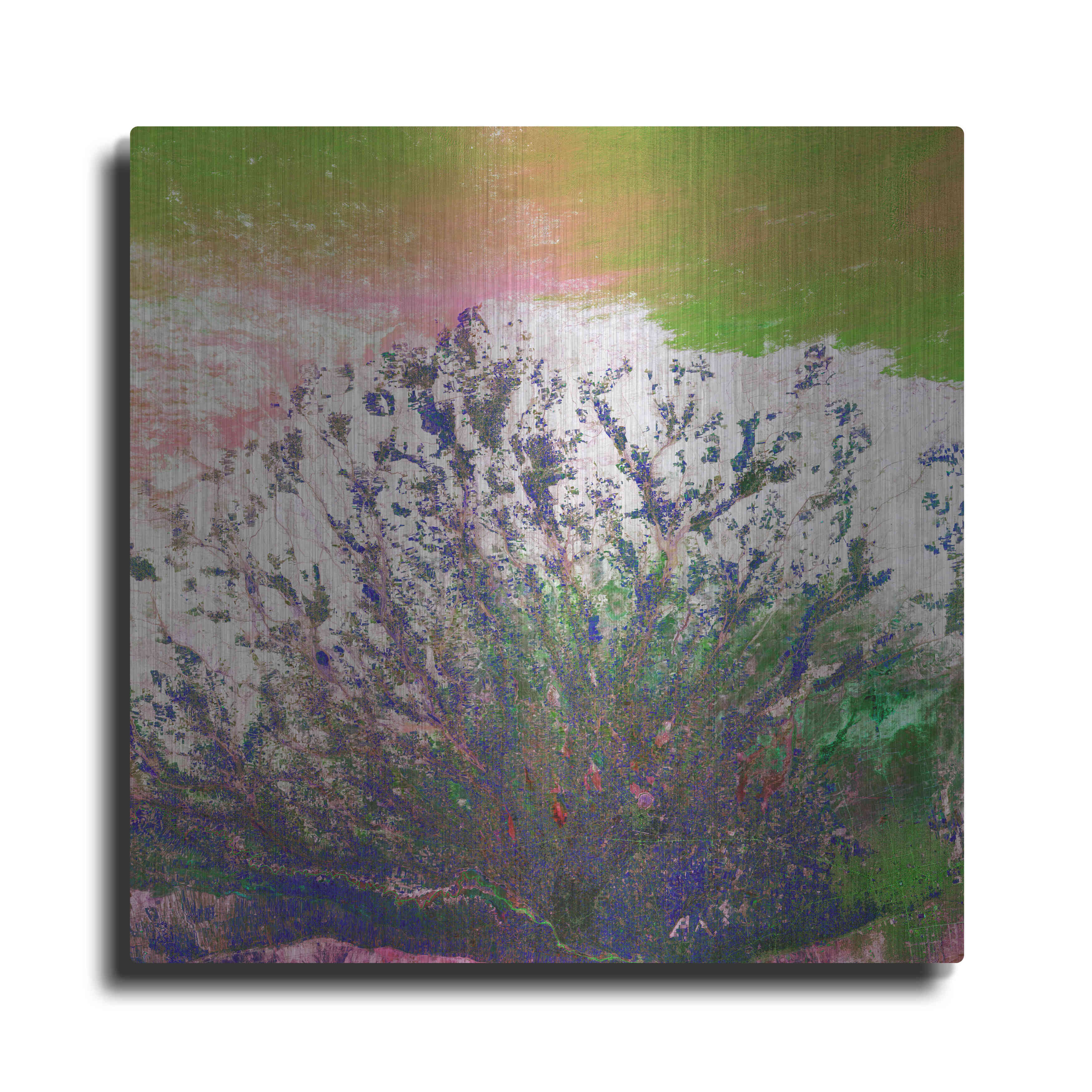 Luxe Metal Art Earth As Art Fanned Out Metal Wall Art 24 X24 Luxe Metal Art Earth As Art Fanned Out Metal Wall Art 24 X24