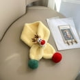 thumbnail image 2 of MSJUHEG Scarf Shawls And Wraps Children Christmas Cute Scarf Warm Scarf Neck Warmer For Toddlers Boys Girls Silk Scarf Yellow S, 2 of 2