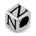 thumbnail image 1 of N Letter Personalized In Dice Engraved 925 Sterling Silver Pendant Jewelry, 1 of 2