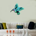 thumbnail image 5 of 2x Metal Hummingbird Garden Wall Decor Outdoor Fence Art Outside Hanging Decoration Living Room, Bedroom, 5 of 8