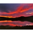 thumbnail image 2 of Terrill, Steve 24x20 White Modern Wood Framed Museum Art Print Titled - USA, Oregon Sunset over Upper Klamath Lake, 2 of 4