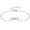 Diamond, variant on Mom Bracelet for Women, white gold plated Infinity Bracelet with Heart Birthstone, Jewelry Gift for Mom Daughter Wife, 6.5 2"