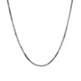 thumbnail image 2 of ARAIYA FINE JEWELRY 14K White Gold 1.02 mm Milano Chain 20'' for Women, 2 of 6