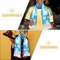 thumbnail image 4 of 4 bufandas tradicionales de punto de fútbol para aficionados de la selección nacional, bufanda de fútbol para eventos deportivos, accesorio de porristas, bufanda con diseño de la bandera de Argentina., 4 of 6