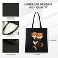 thumbnail image 3 of GOSMITH Cute Otter Valentine's Day Love Otters Holding Hands Shoulder Bag 14.1x15.7in, 3 of 6
