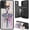Colored Skull, variant on Case for iPhone 16 Case Wallet Case with Card Holder, PU Leather Kickstand Double Magnetic Clasp Shockproof Cover Case for iPhone 16 6.1" 2024, Roses and Sloths