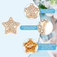 thumbnail image 4 of 36pcs 3 Colors Star Rhinestone Sewing Buttons Alloy Crystal Shank Buttons Sew on Clothing Buttons Flatback Embellishments for Clothing Jewelry Making DIY Decoration Hole 2mm, 4 of 9