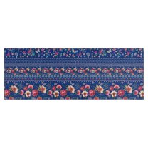 Pioneer Flower Floral Print Pattern Kitchen Rug Mat,Kitchen Runner Rugs Non Skid Washable,Decorative Kitchen Floor Mats for Kitchen,Sink,Laundry,17"X47"