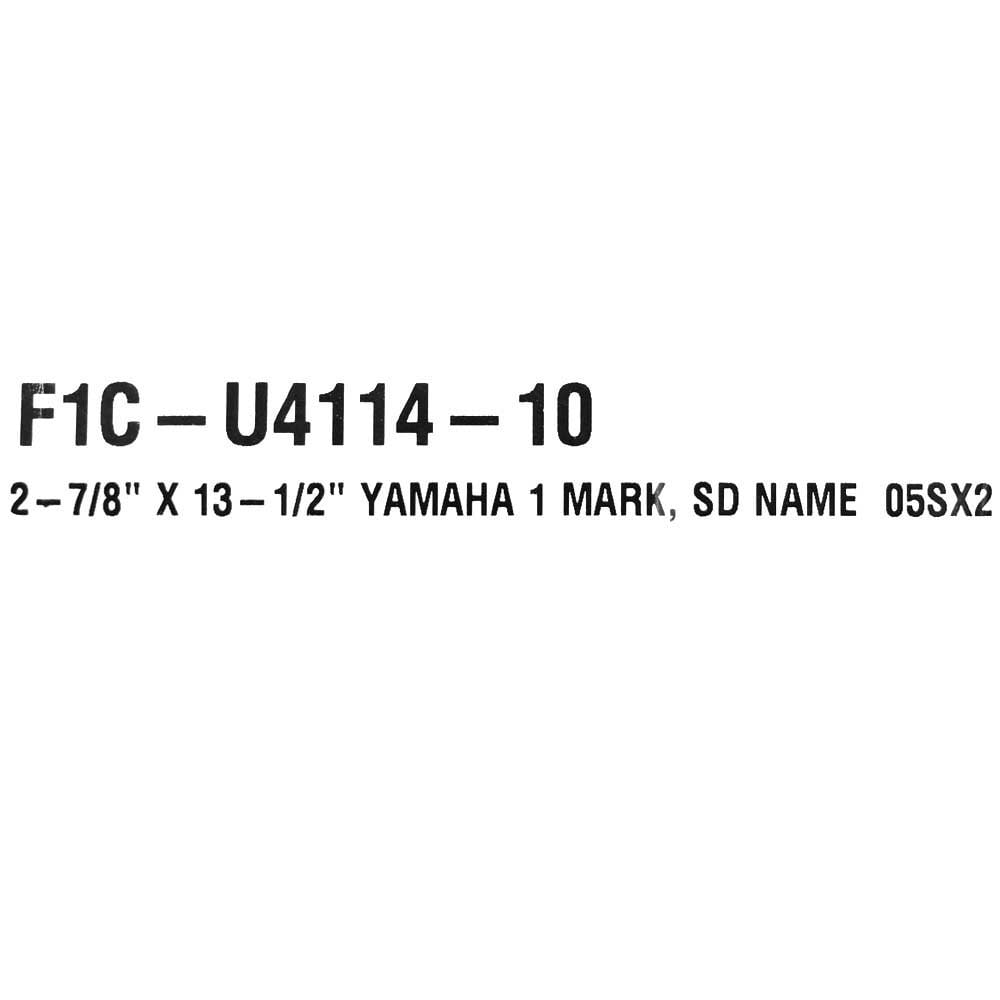 Yamaha Boat Graphic Decal F1CU411410 | Blue Logo Stickers (Pair)