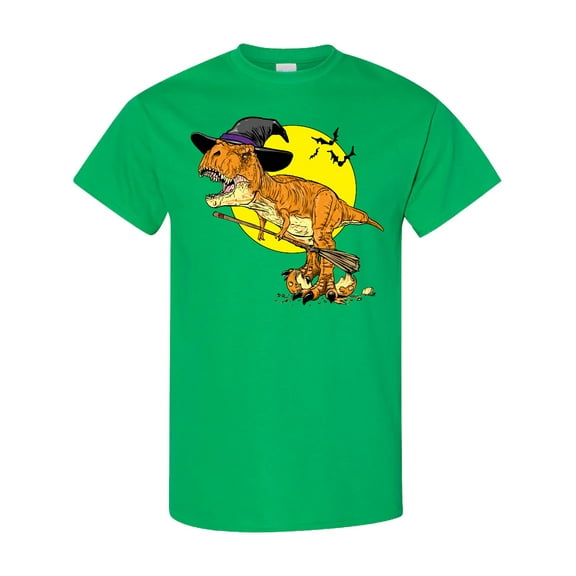 Inktastic Roaring Tyrannosaurus Rex Witch on Halloween T-Shirt