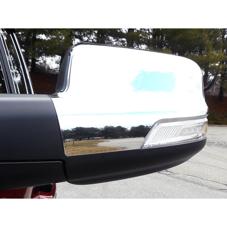 Chrome ABS plastic Mirror Cover 2Pc Fits 2019-2020 Ram Trucks Ram 