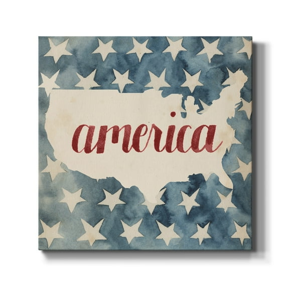 Wexford Home Fourth of July Collection A-Premium Gallery Wrapped Canvas, 10" x 10" - Ready to Hang