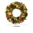 thumbnail image 3 of PRETXORVE Christmas Decorations, Christmas Tree Decorations, Christmas Wreath Rattan Christmas Decoration Wreath Door Hanging Hotel Scene, 3 of 6