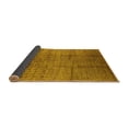 thumbnail image 2 of Ahgly Company Indoor Round Solid Yellow Modern Area Rugs, 4' Round, 2 of 4