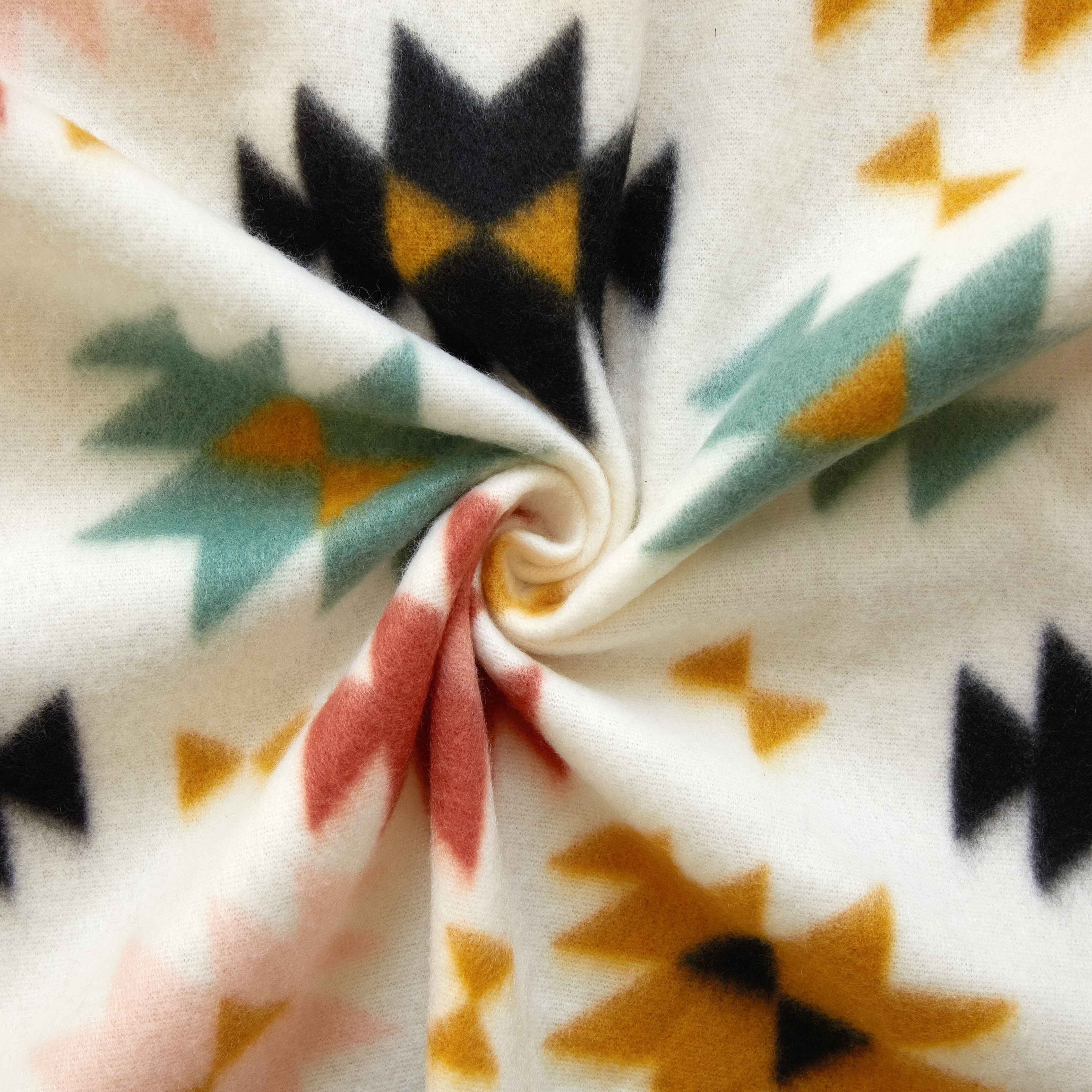 Mainstays Cozy Fleece Throw Blanket, Aztec Geo 50" x 60" All Ages