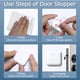 thumbnail image 3 of Whataatahia Topes de puerta Protector de pared Protector de tope Pomo de puerta Manija de puerta Parachoques Silenciador autoadhesivo Almohadilla de choque suave para oficina en casa, 3 of 5