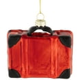 thumbnail image 5 of Northlight 3.25" Shiny Red Bon Voyage Travel Suitcase Glass Christmas Hanging Ornament, 5 of 5