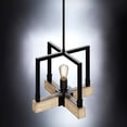 thumbnail image 5 of Luxury Modern Farmhouse Pendant, 11''H x 11''W, Matte Black & White Ash Finish, Broadway Collection, by Urban Ambiance, 5 of 8