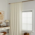 thumbnail image 2 of Nvzi Pretty Curtains 140*175CM - 1 slice Beige Rod-Pocket Curtains, Polyester Window Drapes for Privacy & Light Filtering, Curtains & for Living Room Bedroom Decor, 2 of 3