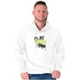 thumbnail image 4 of Play Time Video Game Gaming Nerd Men's Big & Tall Graphic Hoodie Brisco Brands 2X, 4 of 5