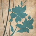thumbnail image 2 of Emery, Kristin 20x20 Gold Ornate Wood Framed with Double Matting Museum Art Print Titled - Blue and Gray Flowers I, 2 of 4
