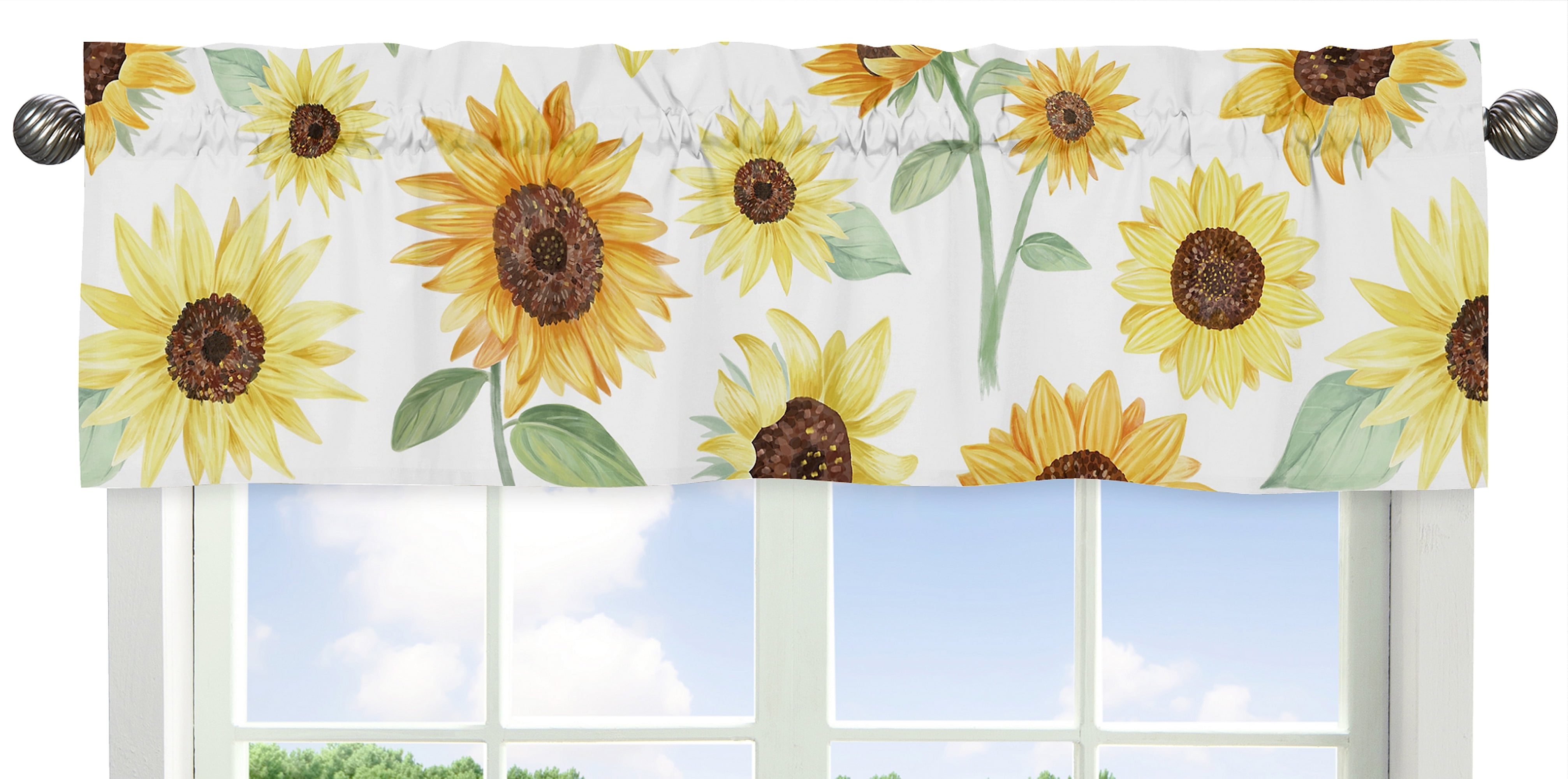 Sweet Jojo Designs Sunflower Yellow Brown and Green 11 Piece Crib Bedding Set